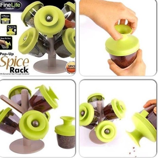 Pop Up Spice Rack -6pcs