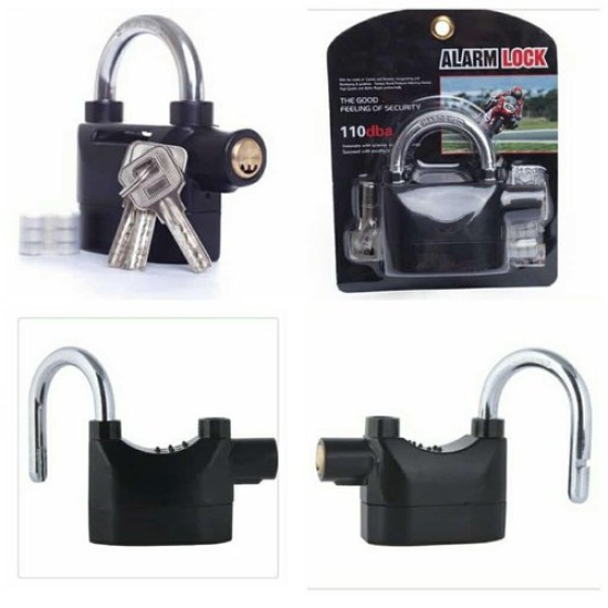 Security Alarm Lock Anti-Theft Padlock