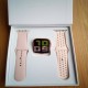 T55 Smart Watch Dual Belt Full Touch Calling Option - Pink