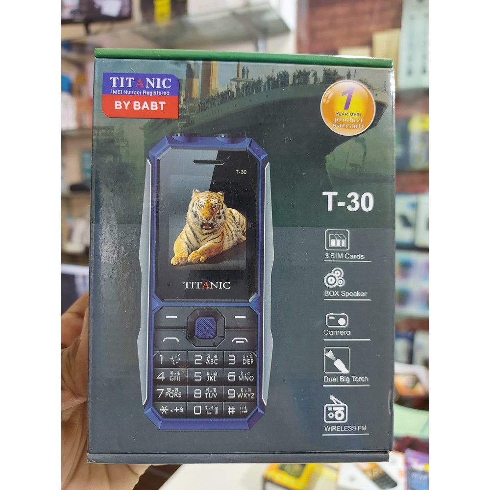 Buy Authentic Titanic T30 3sim Mobile Phone Price in Bangladesh AR
