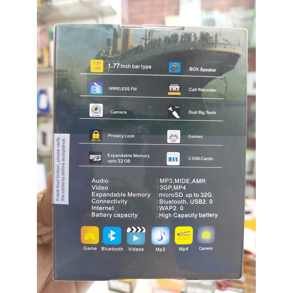 Buy Authentic Titanic T30 3sim Mobile Phone Price in Bangladesh AR