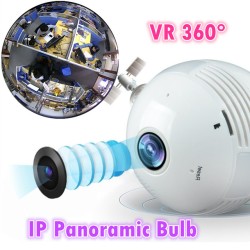 Panoramic Light Bulb Wifi Camera 360 Degree 
