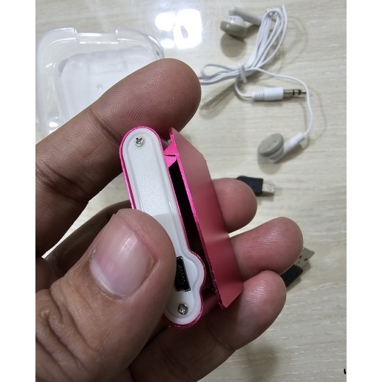 AR02 Mini MP3 Player With Display Pink