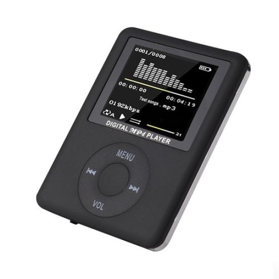 AR16 Mp3 Mp4 Player with FM Radio Black