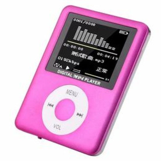 AR16 Mp3 Mp4 Player with FM Radio Pink