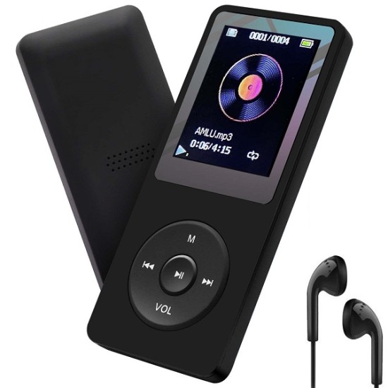 D9 MP3 MP4 Music Player FM Radio Black