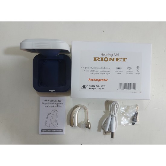 Rionet Hearing Aid Rechargeable 30 Hour Battery