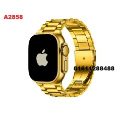A2858 Ultra Smartwatch A-pple Logo Strip - Gold Edition