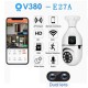 E27A V380 Pro Bulb Wifi Camera Dual Lans Rotatable 360