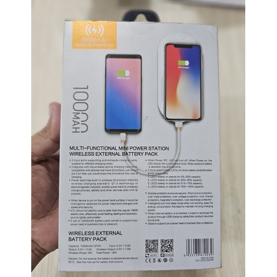 LDNIO PW1003 Wireless Charger 10000mAh Power Bank