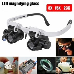 LED Magnifying Sun Glass With 8x 15x 23x
