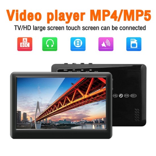 MP5 Player 4.3inch Touch Screen MP3 MP4 Media Recording TV OUT 8GB