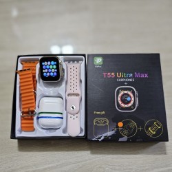 T55 Ultra Max Smart Watch With Earpods Watch 8