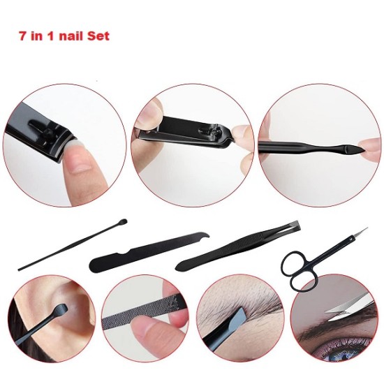 7 in 1 Steel Nail Clipper Kit