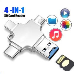 Wholesale Card Reader 4-1 OTG Multi-function Usb for  Iphone/ipad/macbook/android/camera black From China