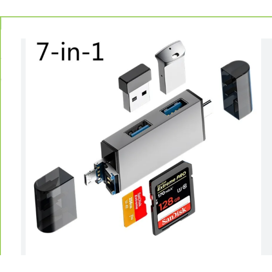7 in 1 USB Micro Card Reader 