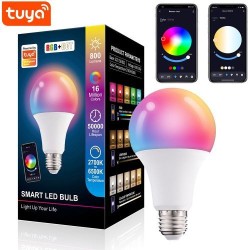 Tuya WiFi Smart Light Bulb E27 LED Lamp RGB