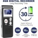 N28 Digital Voice Recorder 8GB LED Display MP3