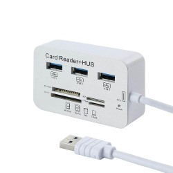 7 In 1 Card Reader With USB Hub