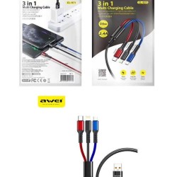 Awei CL971 3 in 1 Multi Charging Cable