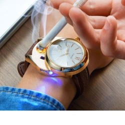 USB Rechargeable Watch Lighter Gold