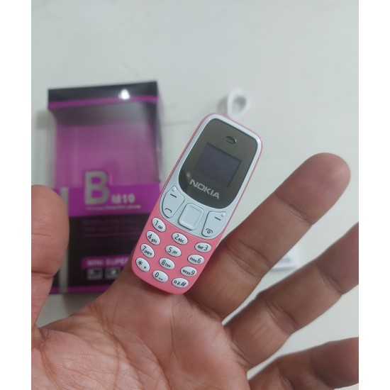 BM10 Mini Mobile Phone Dual Sim Option Pink