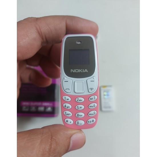 BM10 Mini Mobile Phone Dual Sim Option Pink