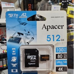 Apacer 512GB Micro A2 Class10 Memory Card with Adapter