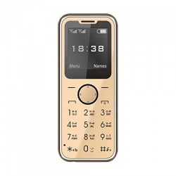 A1B Super Slim Card Phone Dual Sim And Memory Card Gold