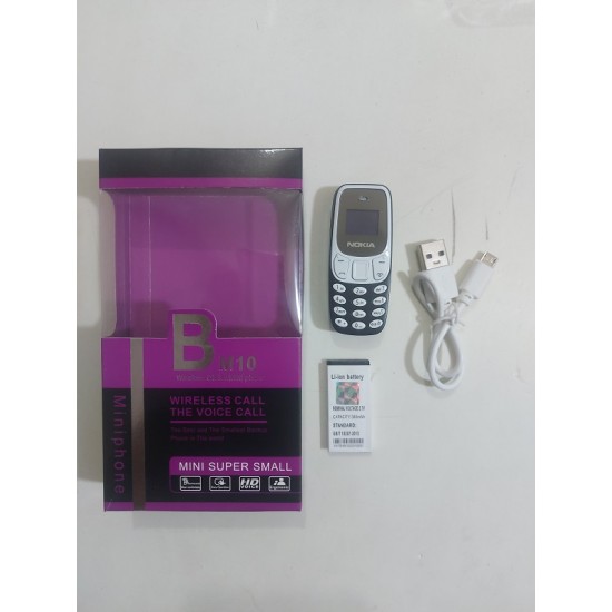 BM10 Mini Mobile Phone Dual Sim Option - Black