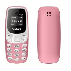 Vmax V17 Mini Phone 1000MAh With Warranty - Pink
