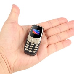 BM10 Mini Mobile Phone Dual Sim Option - Gold