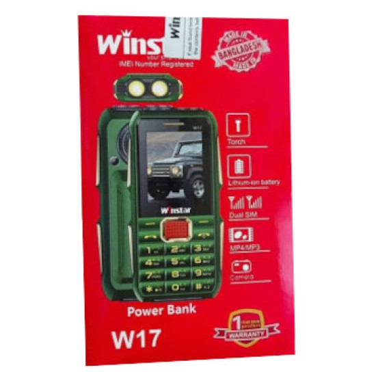 Winstar W17 Power Bank Phone 7000mAh Dual Sim With Warranty