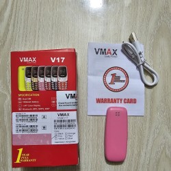 Vmax V17 Mini Phone 1000MAh With Warranty - Pink