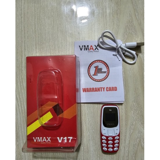 Vmax V17 Mini Phone 1000MAh With Warranty Red