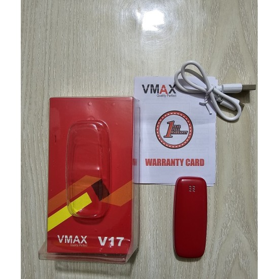 Vmax V17 Mini Phone 1000MAh With Warranty Red