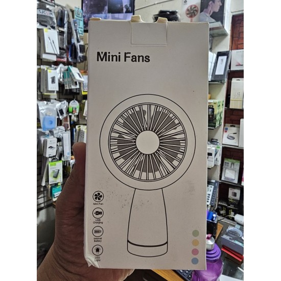 HQ66 Mini Fan With Light Rechargeable