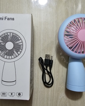 HQ66 Mini Fan With Light Rechargeable