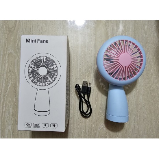 HQ66 Mini Fan With Light Rechargeable