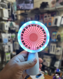 HQ66 Mini Fan With Light Rechargeable