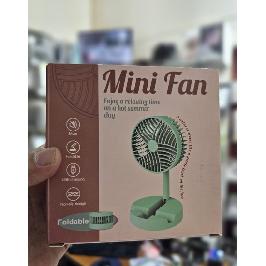 W1630 Mini Desktop Foldable Fan Rechargeable