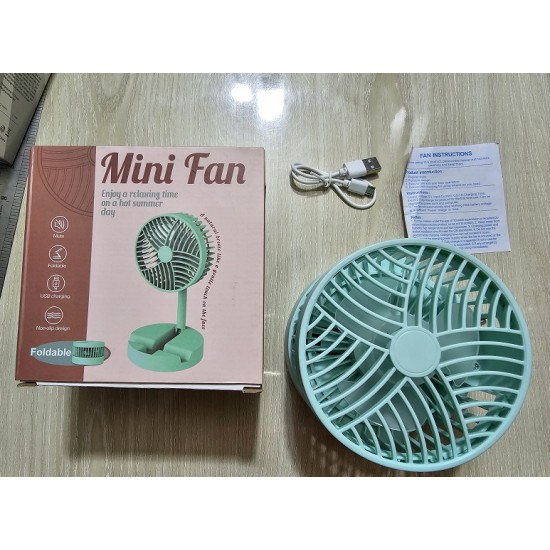 W1630 Mini Desktop Foldable Fan Rechargeable