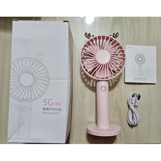 5G Shaking Hand Fan With Stand 2000mAh