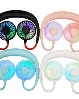 Neck Fan With LED Light 2000mAh