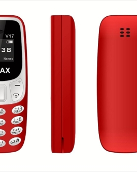 Vmax V17 Mini Phone 1000MAh With Warranty Red
