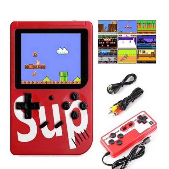 Sup Game Box 400 in 2 Game Player Red