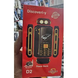 Discoveriy D2 Dual Sim Power Bank Phone 7000mAh Battery