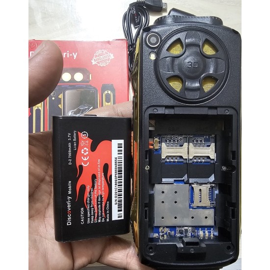 Discoveriy D2 Dual Sim Power Bank Phone 7000mAh Battery