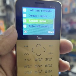 icon BD72 Mini Card Phone Dual Sim Gold