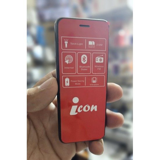 icon I72 Mini Card Phone Dual Sim Black